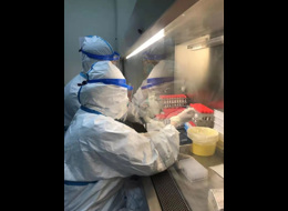 新冠疫情疾控中心實(shí)驗(yàn)室檢測(cè)組工作